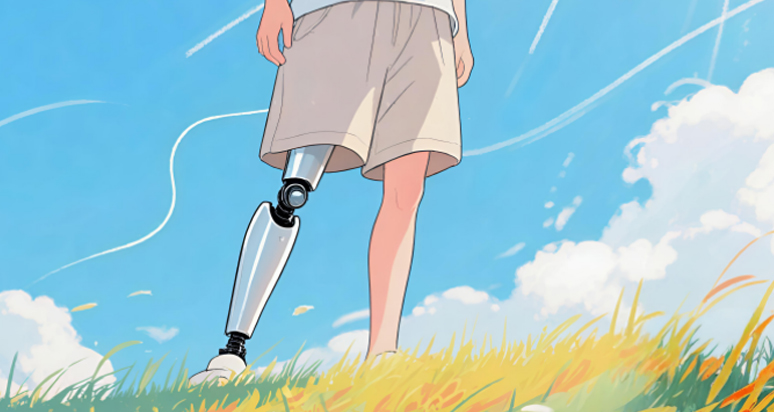 带着假肢，我依然能走得坚定而从容。